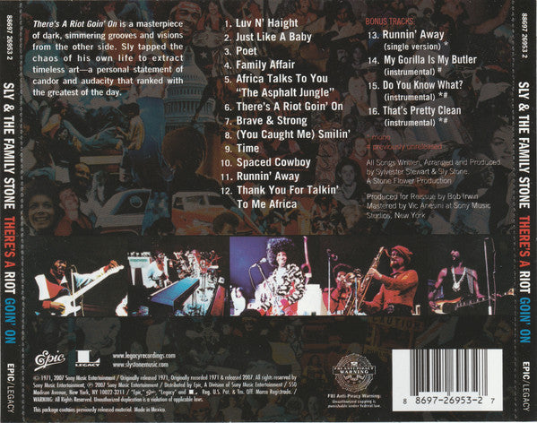 Sly & The Family Stone : There's A Riot Goin' On (CD, Album, RE, RM)