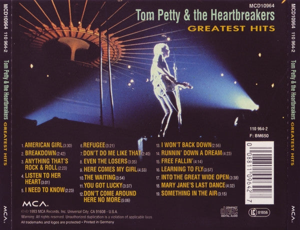 Tom Petty & The Heartbreakers* : Greatest Hits (CD, Comp, RE, RM, Uni)