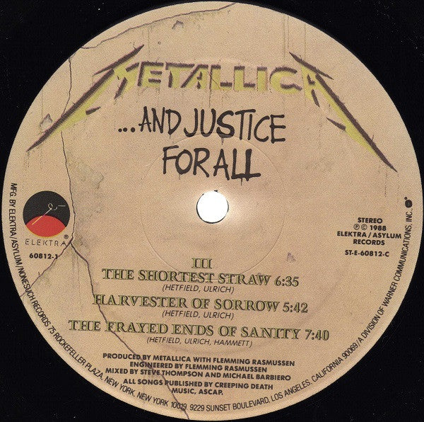 Metallica : ...And Justice For All (2xLP, Album, Spe)