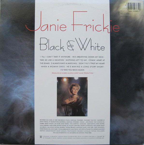 Janie Frickie* : Black & White (LP, Album, Pit)