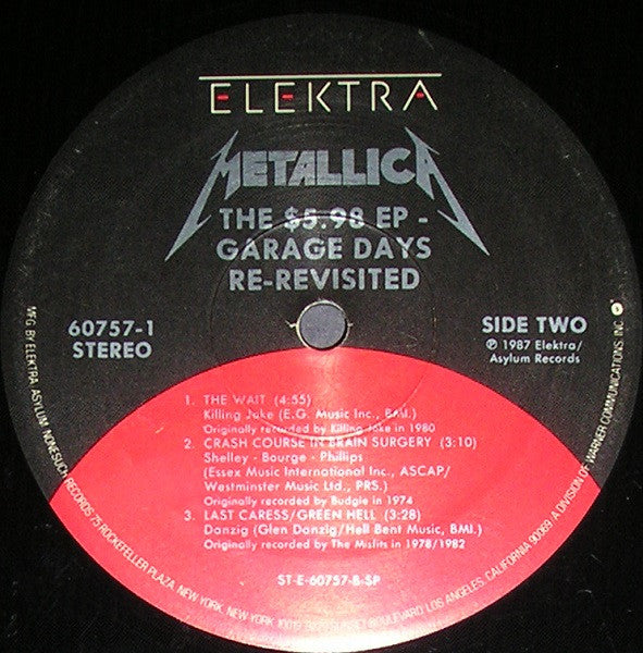 Metallica : The $5.98 E.P. - Garage Days Re-Revisited (12", EP, Spe)