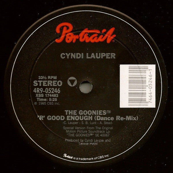 Cyndi Lauper : The Goonies™ 'R' Good Enough (12")