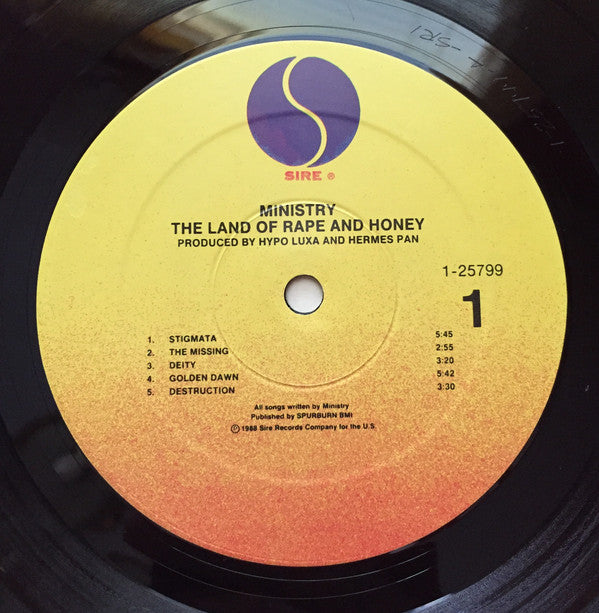 Ministry : The Land Of Rape And Honey (LP, Album)
