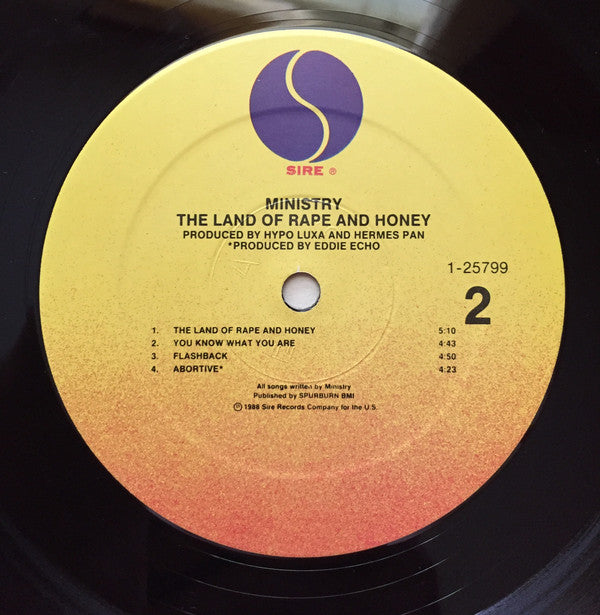 Ministry : The Land Of Rape And Honey (LP, Album)