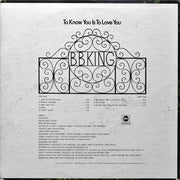 B.B. King : To Know You Is To Love You (LP, Album)
