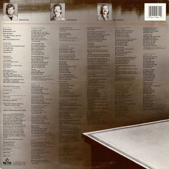 Schuyler, Knobloch And Bickhardt : No Easy Horses (LP, Album)