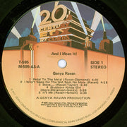 Genya Ravan : ...And I Mean It! (LP, Album)