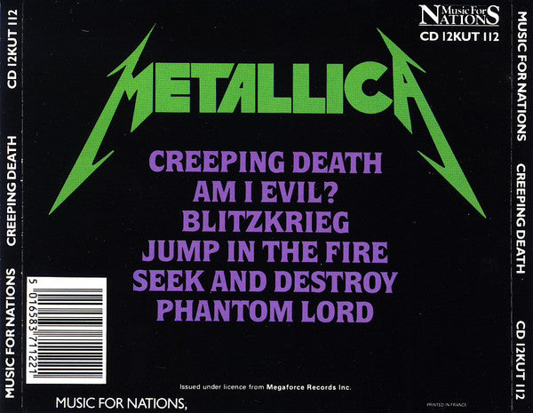 Metallica : Creeping Death / Jump In The Fire (CD, EP, Comp, RE, Red)