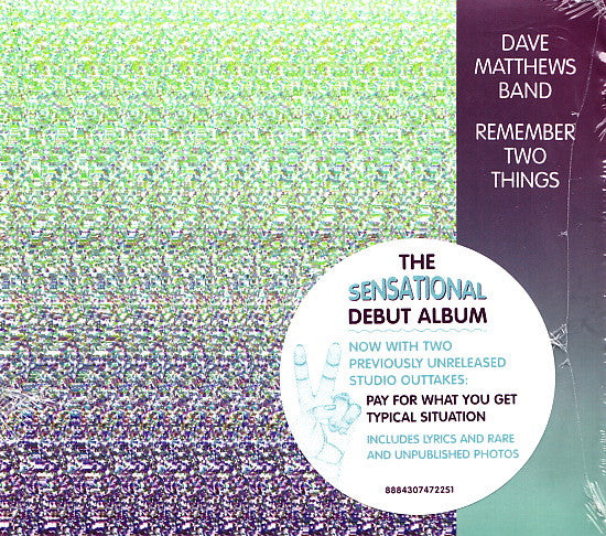 Dave Matthews Band : Remember Two Things (CD, Album, RE)