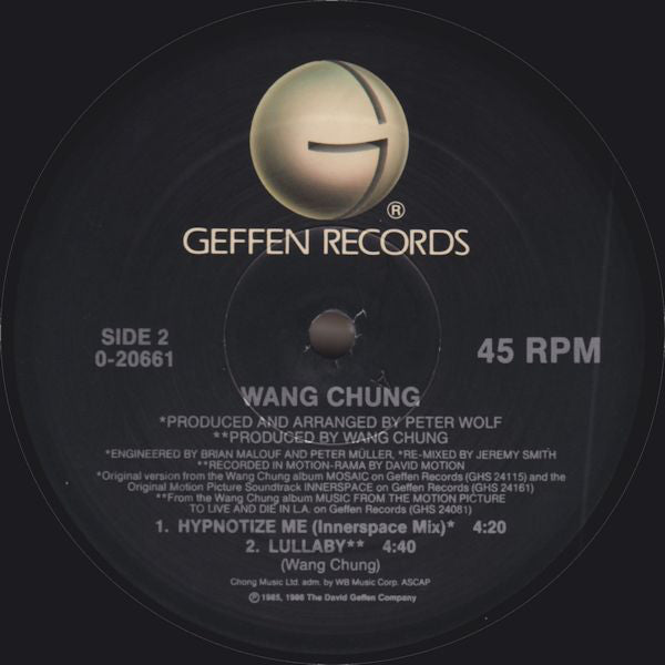 Wang Chung : Hypnotize Me (12", Maxi)