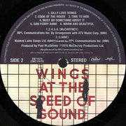 Wings (2) : Wings At The Speed Of Sound (LP, Album, Win)