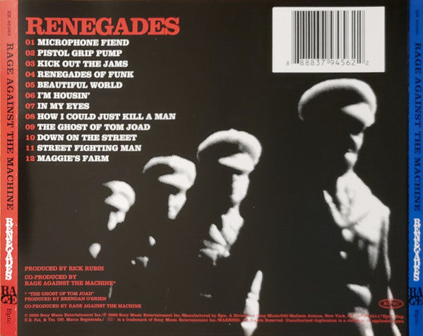 Rage Against The Machine : Renegades (CD, Album, RP)