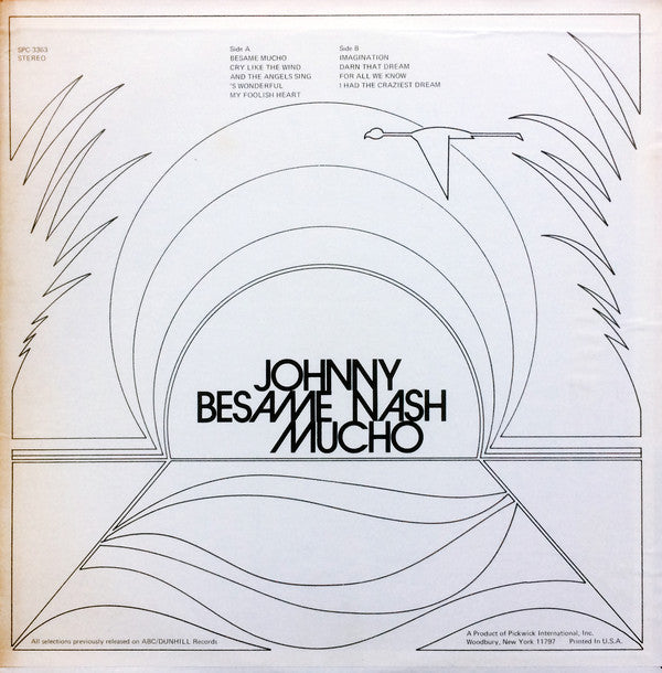 Johnny Nash : Besame Mucho (LP, Comp)