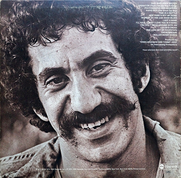 Jim Croce : Photographs & Memories (His Greatest Hits) (LP, Comp, Club, CRC)