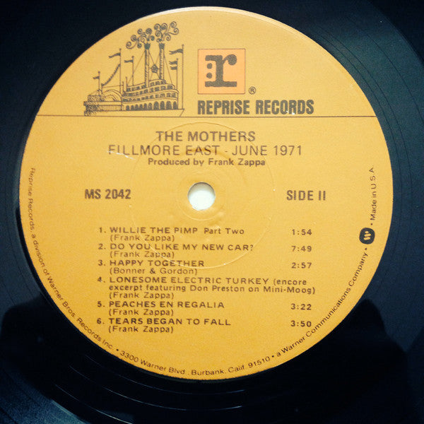 The Mothers : Fillmore East - June 1971 (LP, Album, RE, LA)