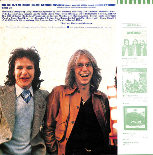 America (2) : Hearts (LP, Album)