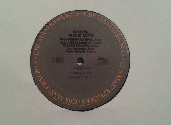 Jean-Pierre Rampal / Alexandre Lagoya / Claude Bolling : Picnic Suite (LP, Album, San)