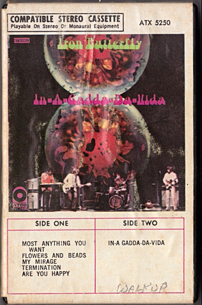 Iron Butterfly : In-A-Gadda-Da-Vida (Cass, Album, Sna)
