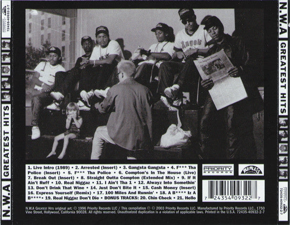 N.W.A* : Greatest Hits (CD, Comp, RM)