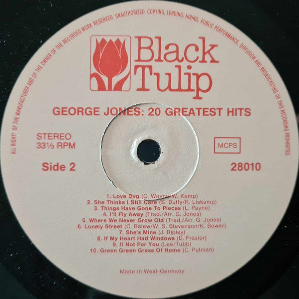 George Jones (2) : 20 Greatest Hits (LP, Comp)