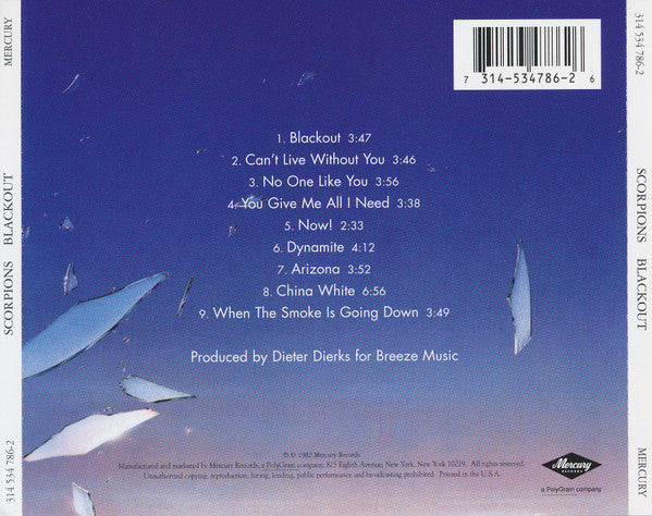 Scorpions : Blackout (CD, Album, RE)