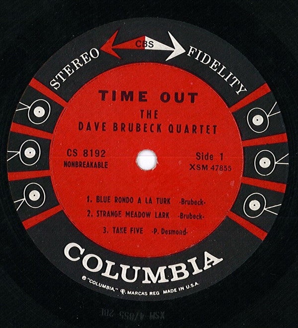 The Dave Brubeck Quartet : Time Out (LP, Album, RP, Pit)