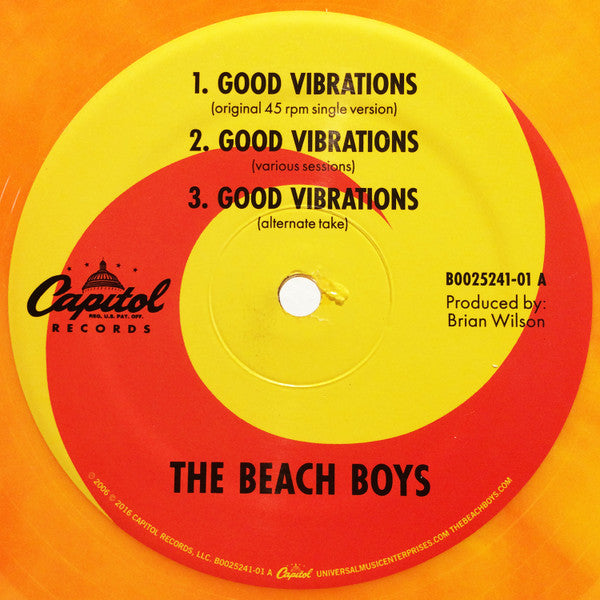 The Beach Boys : Good Vibrations (12", Single, Ltd, RE, RP, Ora)
