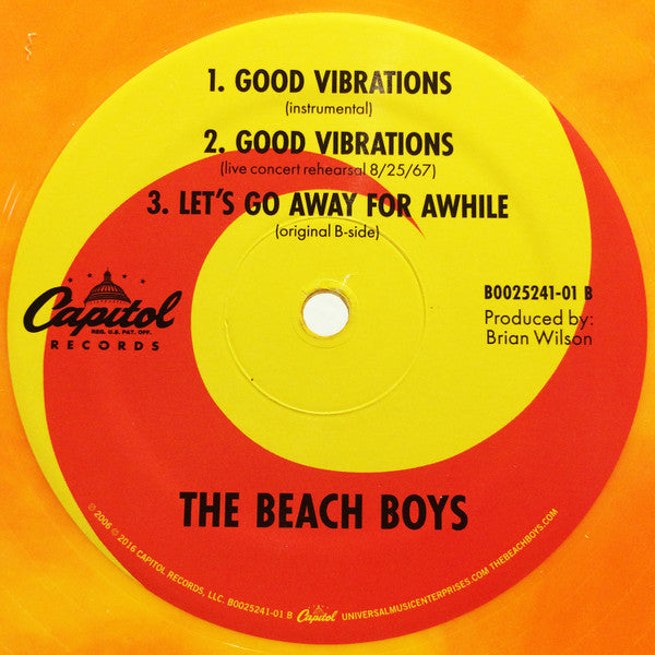 The Beach Boys : Good Vibrations (12", Single, Ltd, RE, RP, Ora)