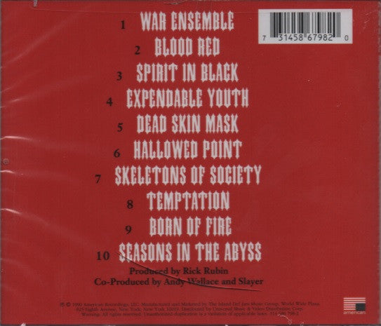 Slayer : Seasons In The Abyss (CD, Album, RE, RM)