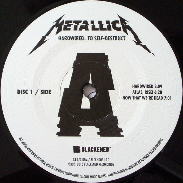 Metallica : Hardwired...To Self-Destruct (2xLP, Album, 180)