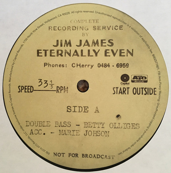 Jim James : Eternally Even  (LP, Album, Gat)