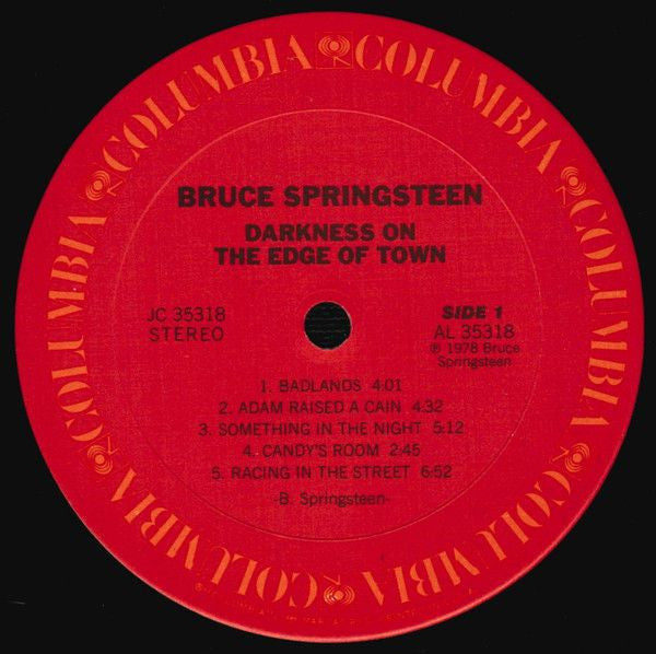 Bruce Springsteen : Darkness On The Edge Of Town (LP, Album, Pit)