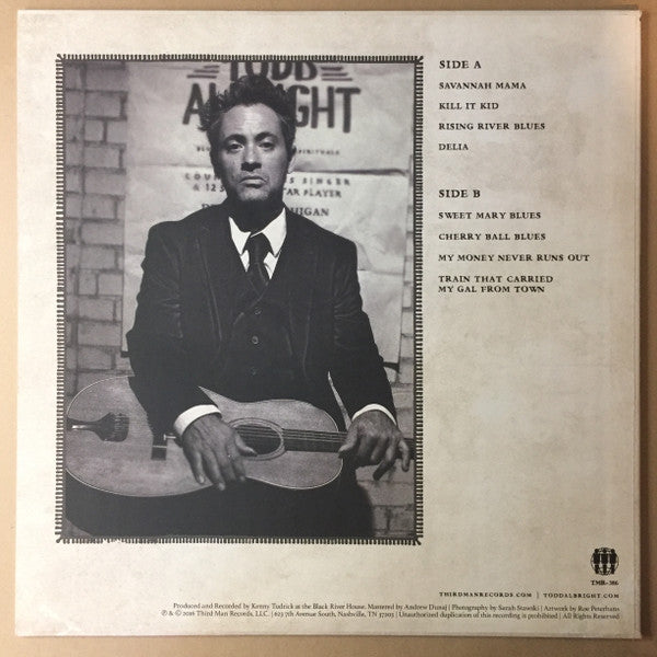 Todd Albright : Detroit Twelve String Blues & Rags (LP, Album)