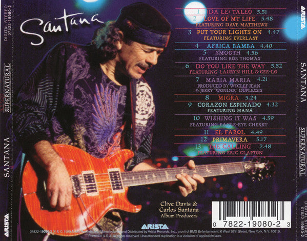 Santana : Supernatural (CD, Album)