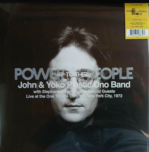 John Lennon & Yoko Ono / The Plastic Ono Band With Elephants Memory And Guests - Power To The People (Live At The One To One Concert, New York City, 1972) (Mint (M)) Rock, Pop (2xLP)