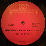 Jim McKay (2) : Great Moments From The World Of Sports (LP)