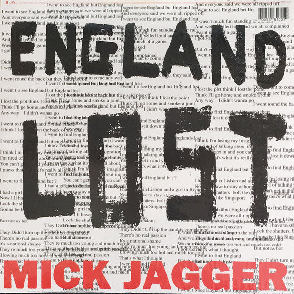 Mick Jagger : Gotta Get A Grip / England Lost (12", Single)