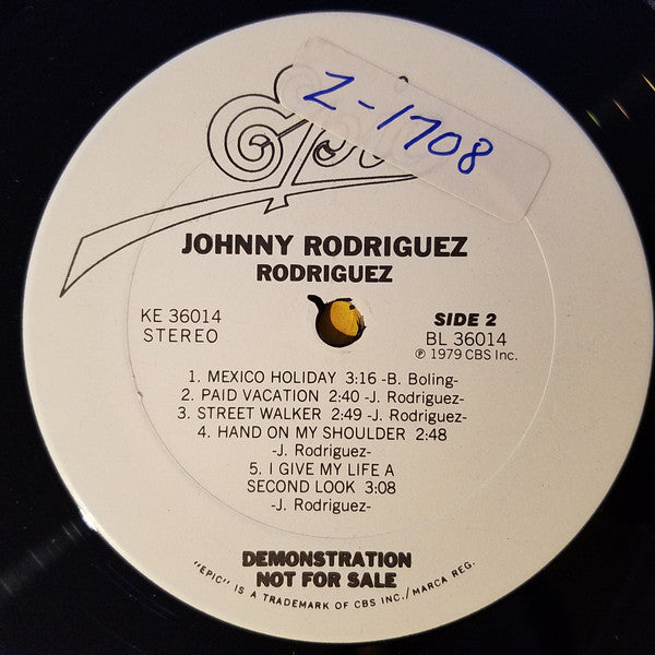 Johnny Rodriguez (4) : Rodriguez (LP, Album, Promo)