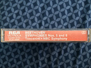 Ludwig Van Beethoven - Arturo Toscanini And The NBC Symphony Orchestra : Symphonies Nos. 5 & 8 (Cass, Album, Mono, Dol)
