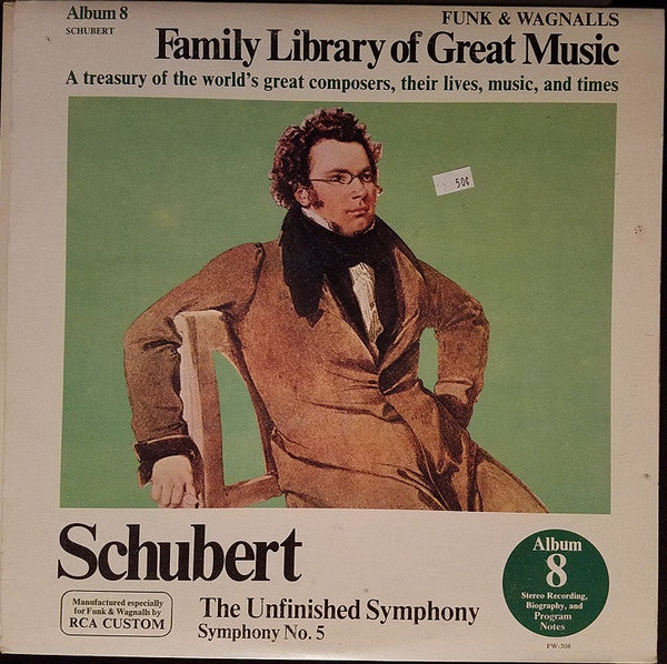 Schubert* : The Unfinished Symphony - Symphony No. 5 (LP, Album)