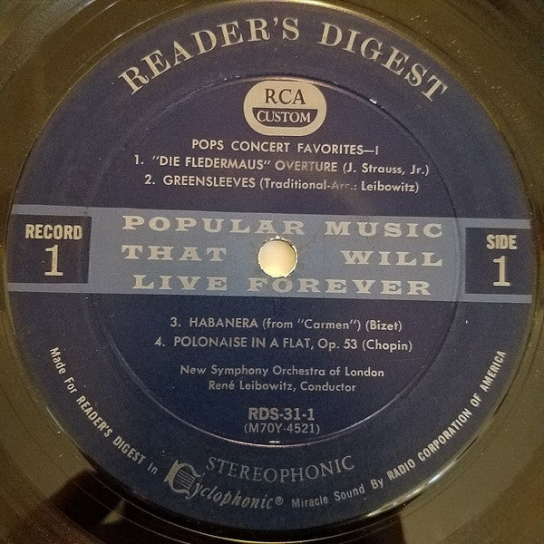 Various : Popular Music That Will Live Forever (10xLP + Box, Comp)