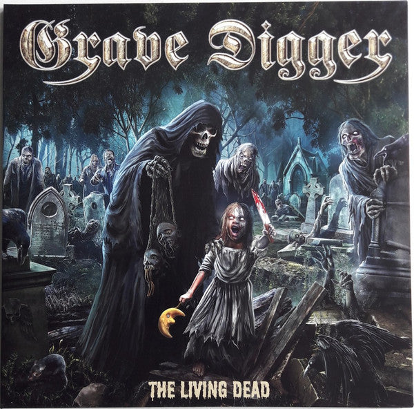 Grave Digger (2) : The Living Dead (LP, Album, Ltd, Sil)