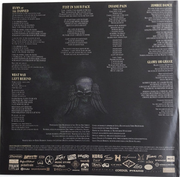 Grave Digger (2) : The Living Dead (LP, Album, Ltd, Sil)