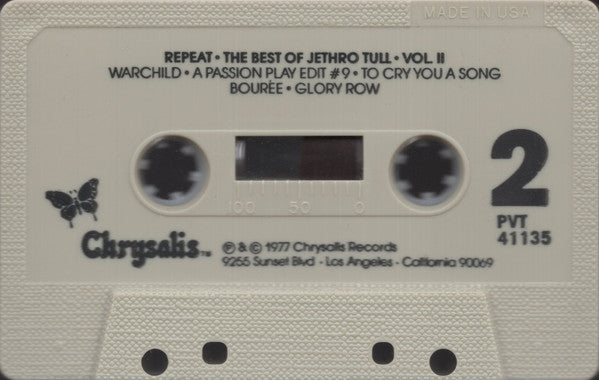 Jethro Tull : Repeat - The Best Of Jethro Tull - Vol. II (Cass, Comp)