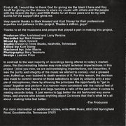 Oswald* : Carry Me Back (CD, Album)