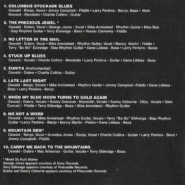 Oswald* : Carry Me Back (CD, Album)