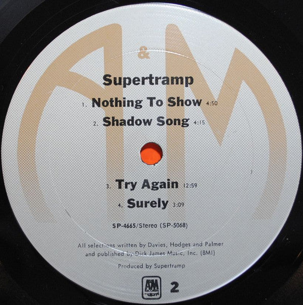Supertramp : Supertramp (LP, Album, Club, RE, RM, CRC)