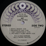 Garrison* And Van Dyke* : Garrison And Van Dyke (LP, Album, Spe)