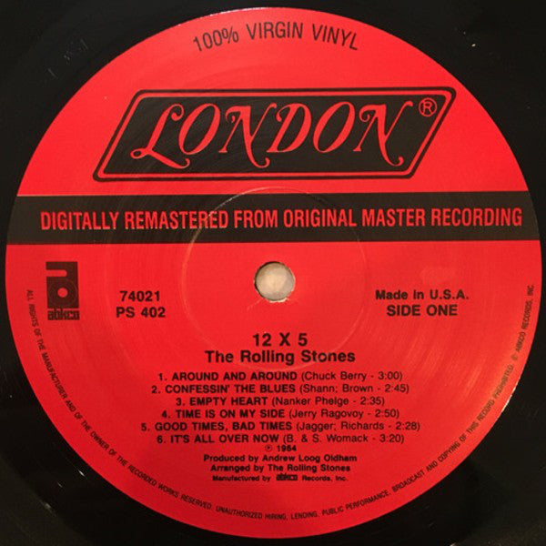 The Rolling Stones : 12 X 5 (LP, RE, RM, EMW)