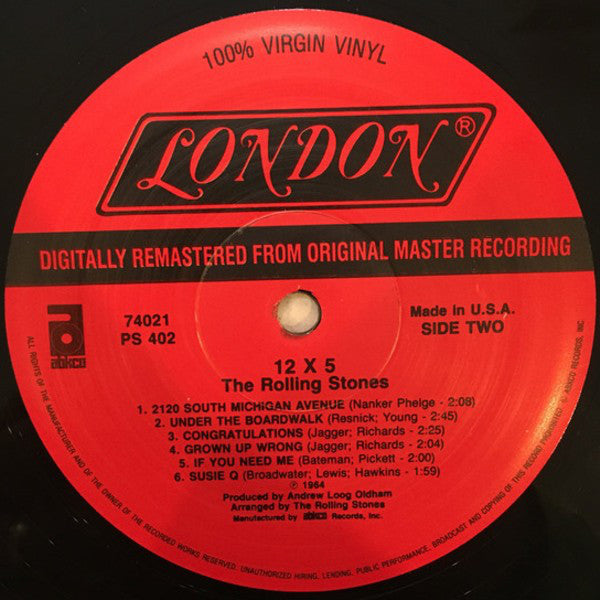 The Rolling Stones : 12 X 5 (LP, RE, RM, EMW)
